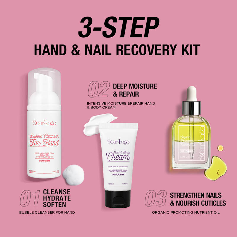 Private Label & Wholesale 3-Step Hand Care Trio Kit | OEM Spa